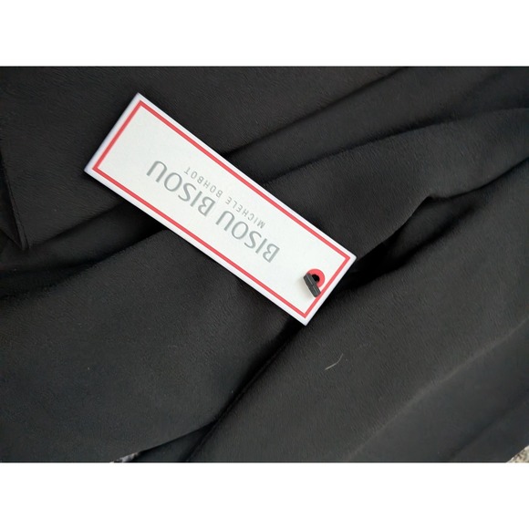 Bisou Bisou Jacket Blazer Size Large Black Womens Dressy Business NWT - Picture 6 of 12